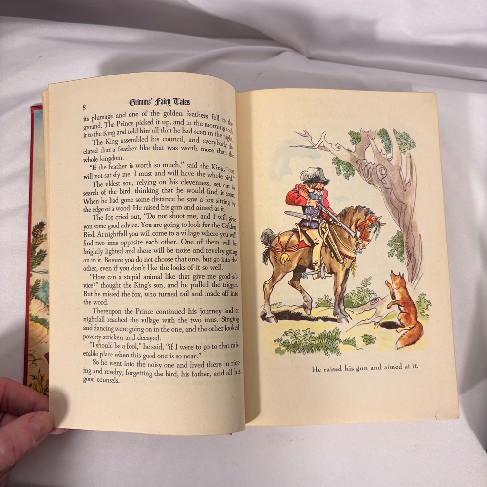 Vintage 1945 Grimms & Andersen Fairy Tales Grosset Dunlap Illustrated Set Szyk - Picture 6 of 12